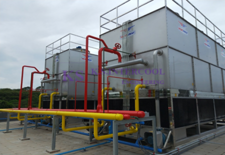 งานติดตั้ง Evaporative Condenser